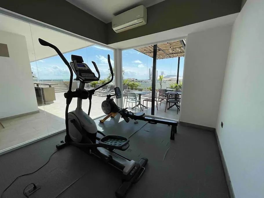 Best Penthouse On 5Av! Private Pool! Rooftop With Ocean View Playa del Carmen Apartament