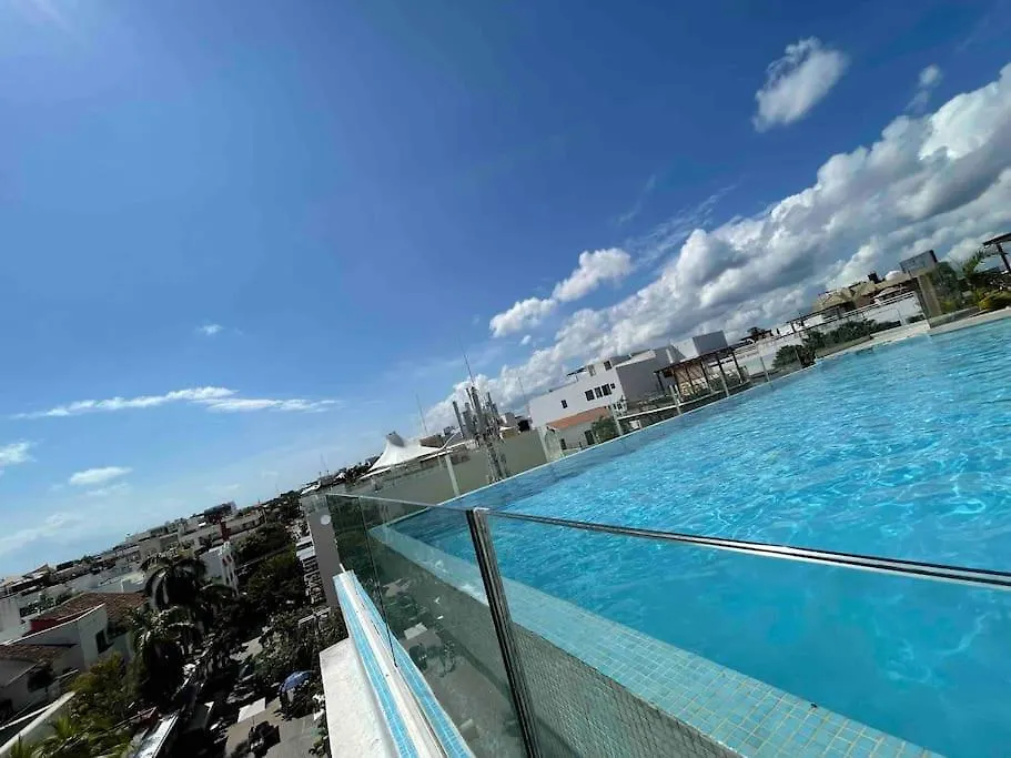 Best Penthouse On 5Av! Private Pool! Rooftop With Ocean View Playa del Carmen Apartament