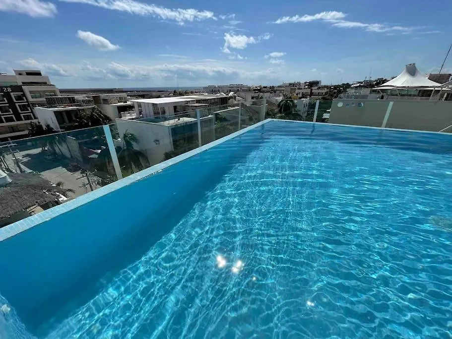 Best Penthouse On 5Av! Private Pool! Rooftop With Ocean View Playa del Carmen Apartament