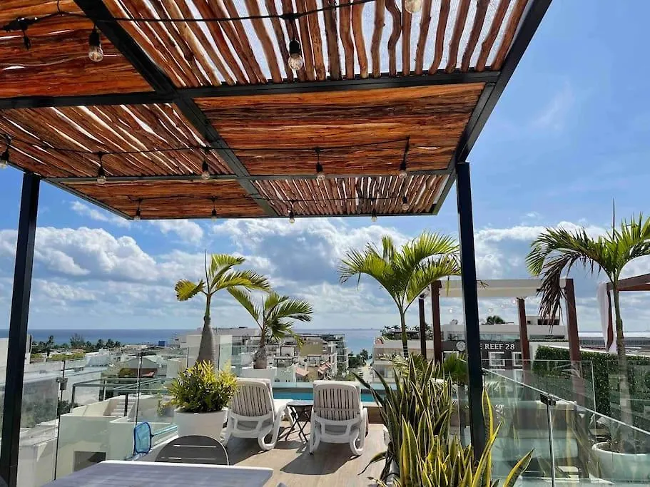 Best Penthouse On 5Av! Private Pool! Rooftop With Ocean View Playa del Carmen Apartament
